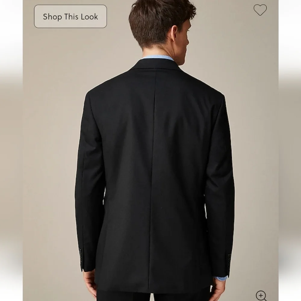 J Crew Crosby Classic-fit suit jacket in Italian wool 50R Black NWT *Flaw